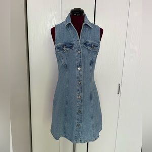asos sleeveless denim dress 6